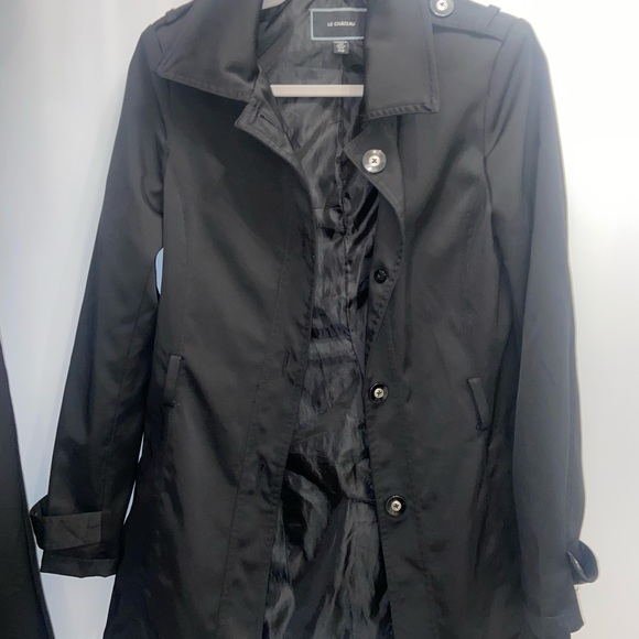 Black le château trench coat - Picture 5 of 5